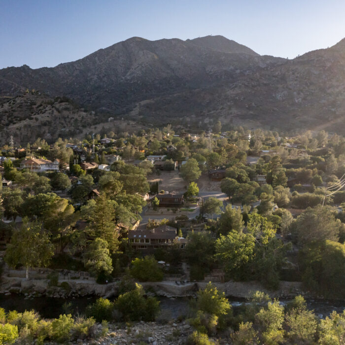 Bird's eye view of Kernville on Kern River