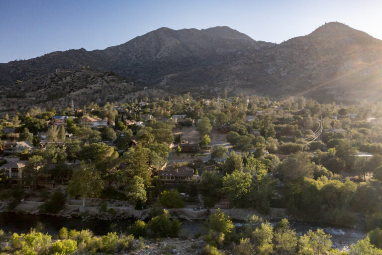 Bird's eye view of Kernville on Kern River