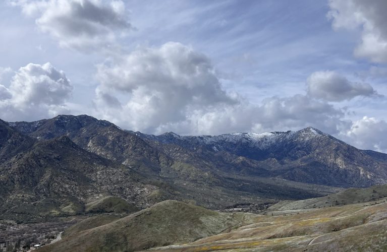 Beautiful early springtime mountains in Kernville, CA